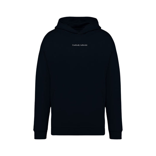 BRAND BASIC - hoodie fearlessly authentic (geborduurd)